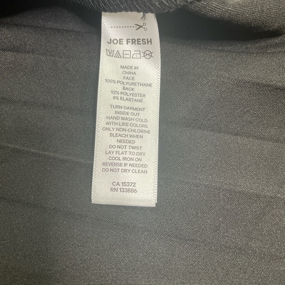 Joe Fresh Large Black Faux Leather Pleated Midi Skirt 🖤✨ - Picture 6 of 8